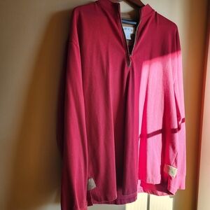 Orvis Red Quarter-Zip Pullover